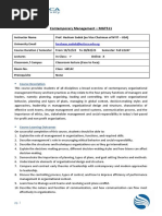 CM Outline - in Class - 10 Weeks