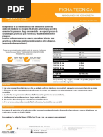 Ficha Técnica - Adoquin de Concreto Rectangular - Prefasur S.R.L 2022 - 2023