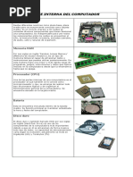 Parte Interna de La Computadora