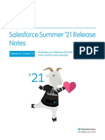 Salesforce Summer21 Release Notes