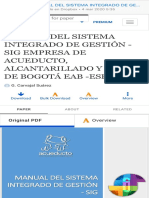 M Nu L Del Sistem Integr Do de Gestión - Sig M Nu L Del Sistem Integr Do de Gestión - Sig