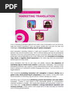 Marketing Translation