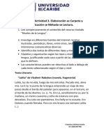 Unidad 2 Actividad 3 Elaboración Se Carpeta y Aplicación Se Método Se Lectura