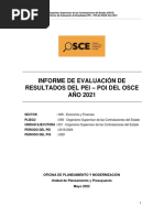 Informe de Evaluación de Resultados PEI-POI Del OSCE - Año 2021 - 2