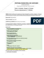 Prefeitura Municipal de Capivari: EDITAL N.º 210/2022 - Pregão N.º 147/2022 Processo Administrativo N.º 1158/2022