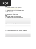 2.5 Seminar Worksheet Teamwork in Organisations