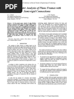 First Order Analysis of Plane Frames With Semi Rigid Connections - 2011