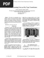 Pre Commissioning Test of Dry Type Trans