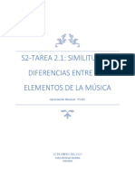 Similitudes y Diferencias Entre Los Elementos de La Música