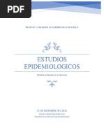 Estudios Epidemiologicos y Medicina Basada en Evidencias