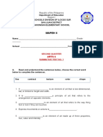 Quarter 2 Summative Test Mapeh 6 Sy. 2020-2021