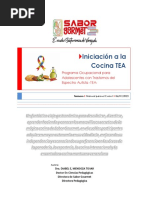 MANUAL Iniciación A La Cocina TEA Programa Ocupacional para Adolescentes Con Trastornos Del Espectro Autista