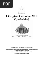 Liturgy Calender 2019 Book