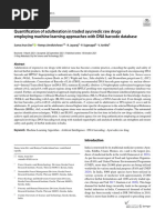 Quantification of Adulteration in Traded Ayurvedic Raw Drugs Employing Machine Learning Approaches With DNA Barcode Database