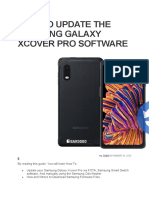 How To Update The Samsung Galaxy Xcover Pro Software