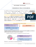 Los Números Fraccionarios - Teórico