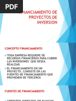 Financiamiento de Proyectos de Inversion