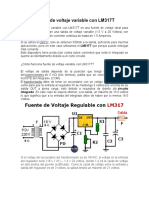 Fuente de Voltaje Variable Con LM317T