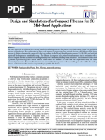 Design and Simulation of A Compact Filtenna For 5G