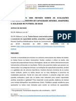 Testes Físicos: Uma Revisão Sobre As Avaliações Práticas E Acessíveis de Capacidade Aeróbia, Anaeróbia E Agilidade No Futebol de Base