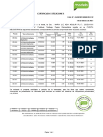 Certificado Cotizaciones: Folio Nº: 622678FE82DB7BCF07