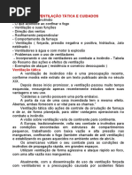 Ventilação Tática e Cuidados