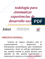 Metodologia para Sistematizar Experiencias Desarrollo Social