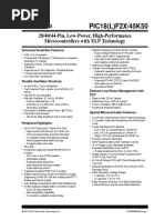 Resumen de Datasheet PIC18LF45K50