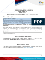 Activity Guide and Evaluation Rubric - Unit 1 - Task 2 - Writing Production