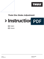 Disc Brake Adjustment Instructions