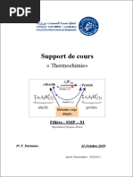 Cours Thermochimie Part 1