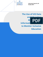 The Use of UIS Data and Education Management Information Systems To Monitor Inclusive Education