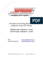 Adaptronic Select ECU Manual