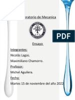 Informe Laboratorio de Mecanica 15 de Noviembre