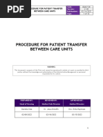 (Clinica San Gabriel 05.07 GSA.P.20 PROCEDIMIENTO DE TRASLADO DE PACIENTES ENTRE UNIDADES DE ATENCION V.02) (Translated)