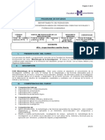 Programa Metodología de La Investigación PEM Ciencias Sociales 2023