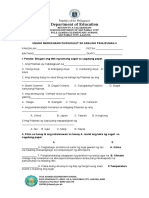 PT - Araling Panlipunan 4 - Q1