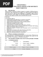 Business Transactions and Source Documents: Outcomes