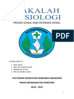 Makalah Sosiologi KLP 2 Proses Dan Interaksi Sosial