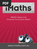 Imaths Topics and Victorian Curriculum Match