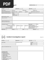 Incident Report - IOSH