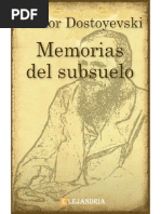 Memorias Del Subsuelo-Dostoyevski Fiodor