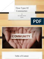 Three Types of Communities.