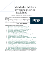 101 Stock Market Metrics List