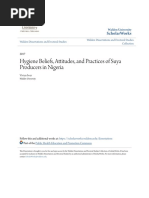 Hygiene Beliefs Attitudes and Practices of Suya Producers in Ni