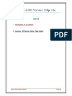 Secugen RD Service Help File For HU20HU20AHU20AP