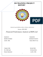 Financial Performance Analysis of RSPL L