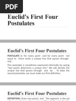 Euclids First Four Postulates