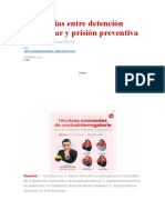 Diferencias Entre Detención Preliminar y Prisión Preventiva