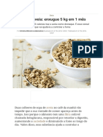 Dieta Da Aveia - Enxugue 5 KG em 1 Mês - BOA FORMA